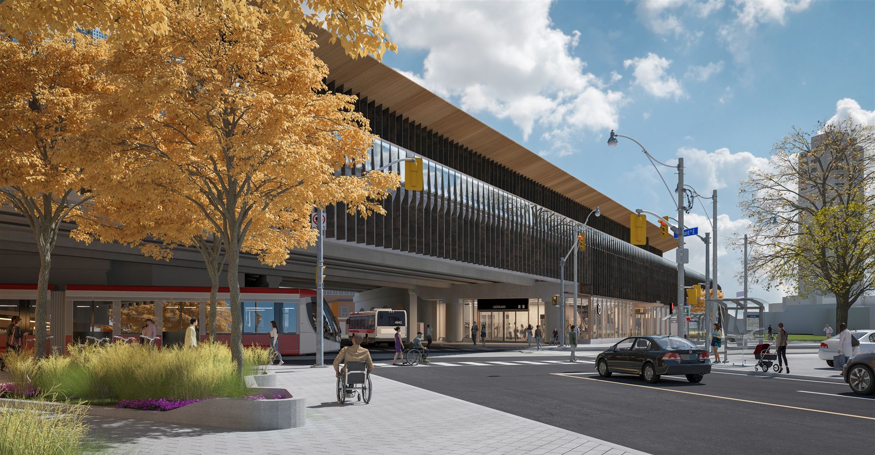 Artist’s rendering of Gerrard station
