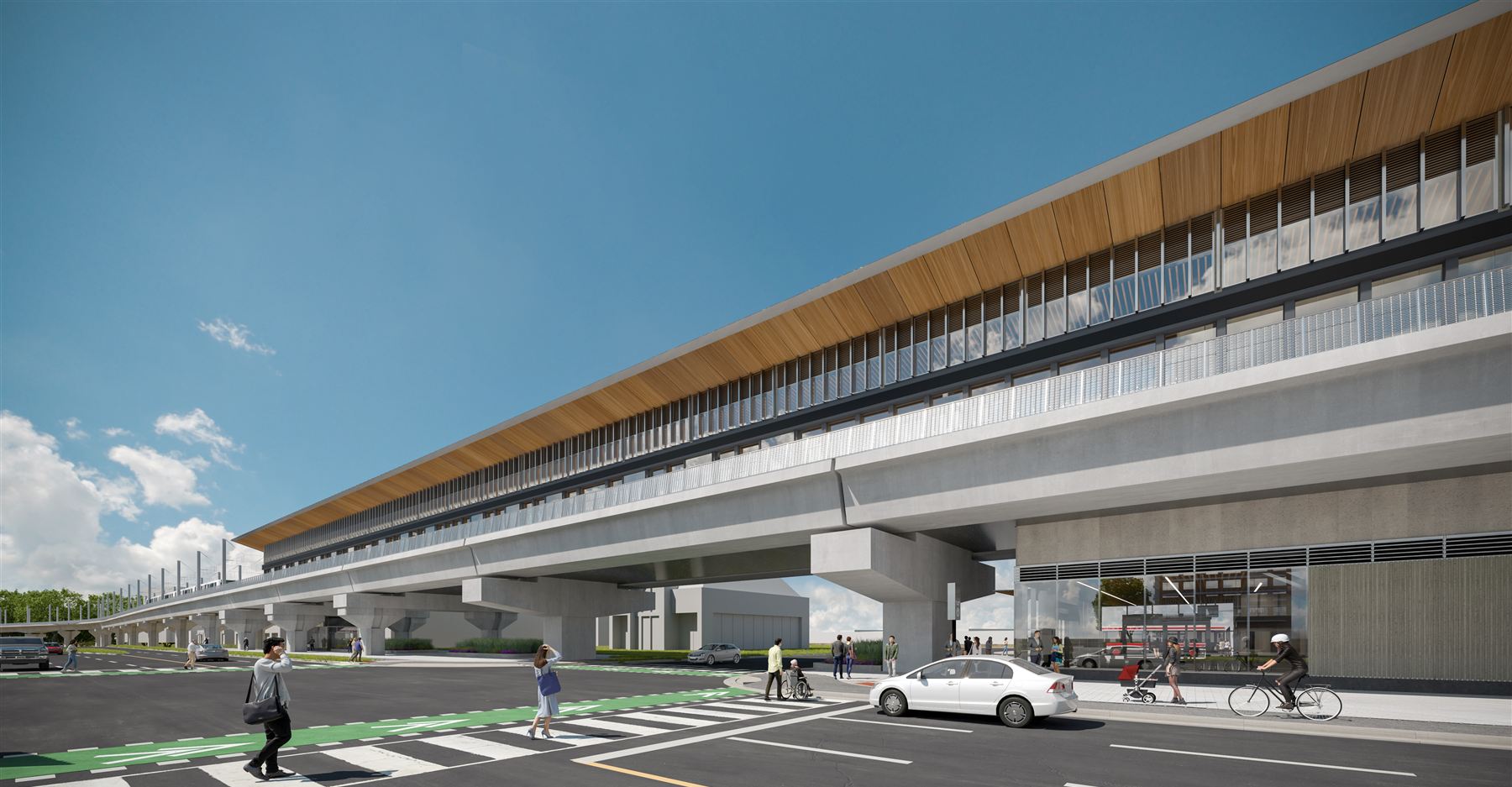 Artist’s rendering of Thorncliffe Park station